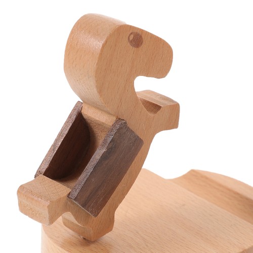 Wooden Mobile Phone Holder Horse Desktop Phone Rack Horse Phone Support for Home - 第 2/12 張圖片