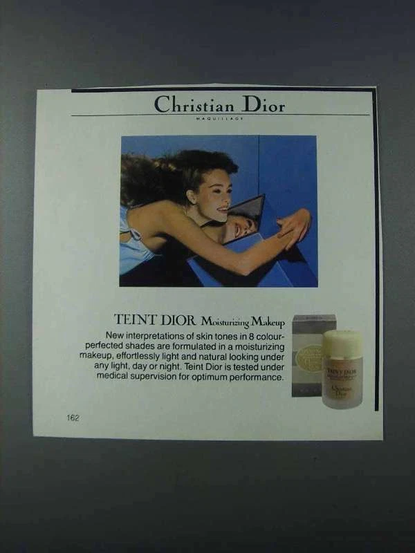 1981 Christian Dior Teint Dior annonce maquillage hydratant
