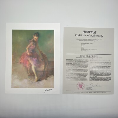Hua Chen Practice II Art Print With Certificate of Authenticity COA