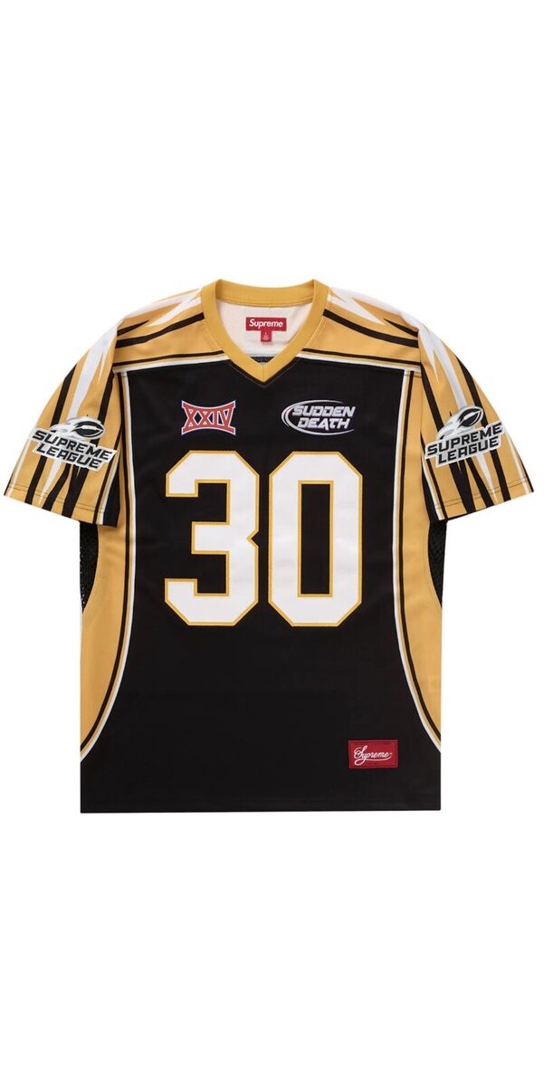 Size M Supreme Sudden Death Football Jersey🟨⬛️🟨 | eBay Size M Supreme Sudden Death Football Jersey🟨⬛️🟨 | eBay