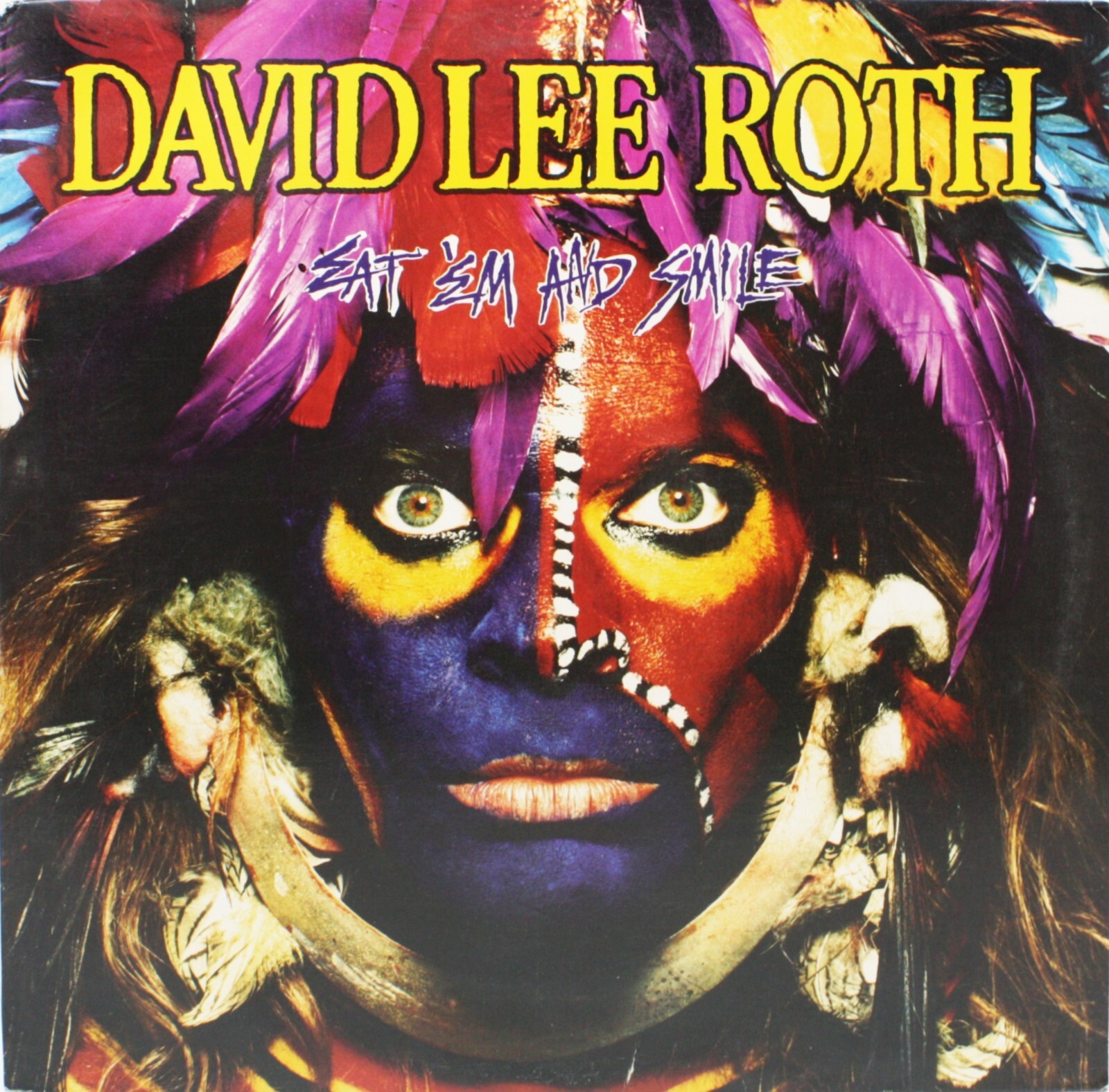 DAVID LEE ROTH Eat Em And Smile USED 1986 LP Hard Rock Vinyl Record WB-25470