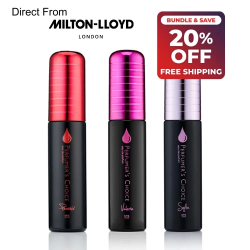MILTON LLOYD Perfumer's Choice For Her 50ml 2 Pack Bundle Valerie/Sofia/Phoenix Fragrances