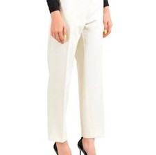 Versace Collection White Careerwear Straight Leg Casual Office Pants Size 50