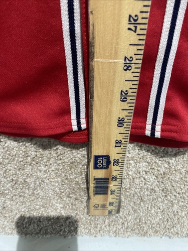 Majestic MLB Mens Atlanta Braves Edgar Renteria Red Alternate Jersey Size 2XL - 第 9/12 張圖片