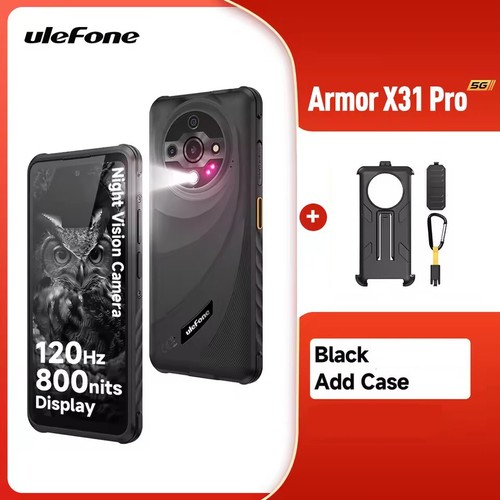 Global Ulefone Armor X31 Pro 5G Rugged Phone Flashlight 64MP 6050mAh 16GB+256GB - 第 22/24 張圖片