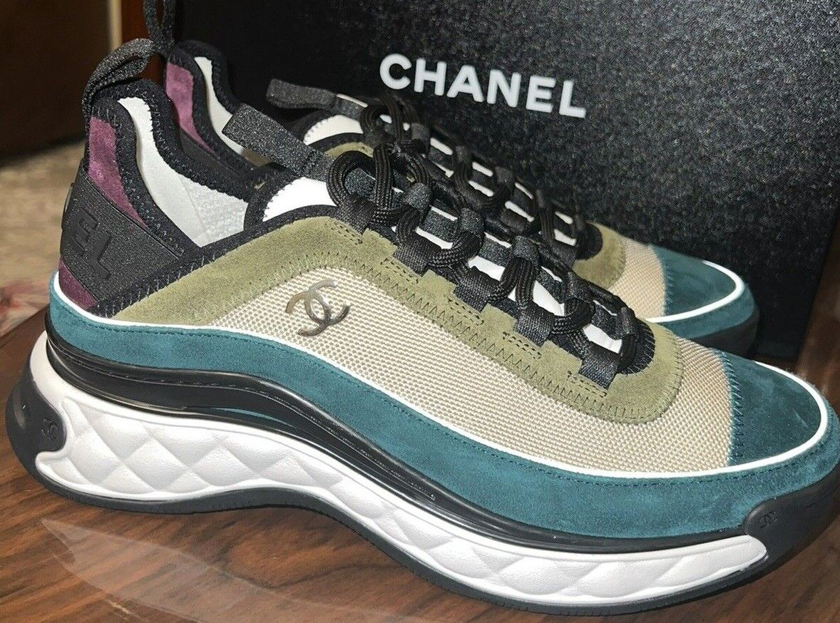 Chanel Multicolor Sneakers Trainers Interlocking CC logo Chanel Multicolor Sneakers Trainers Interlocking CC logo