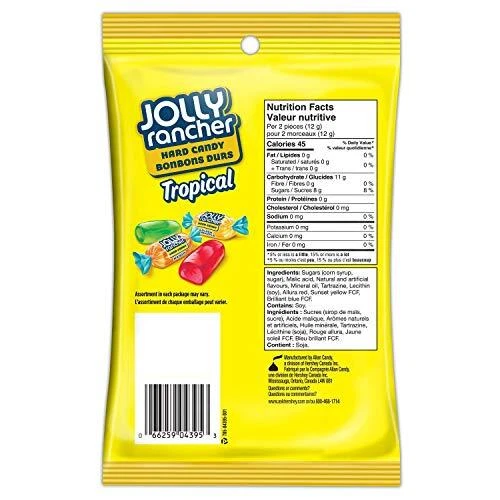 Caramelo duro tropical JOLLY RANCHER, 198 g 7 oz. Foto 2 de 3