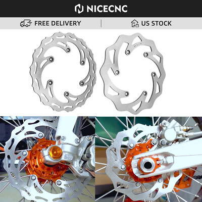 Front Rear Brake Disc Rotors For KTM 250 300 350 450 500 EXC XCW