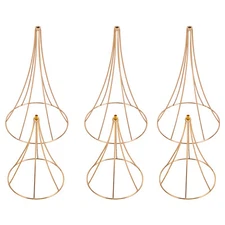 3PCS Flower Rack Vase Stand Prop Road Lead Hourglass-shaped Wedding Party Decor