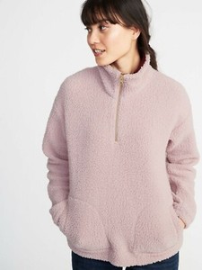 old navy sherpa pullover