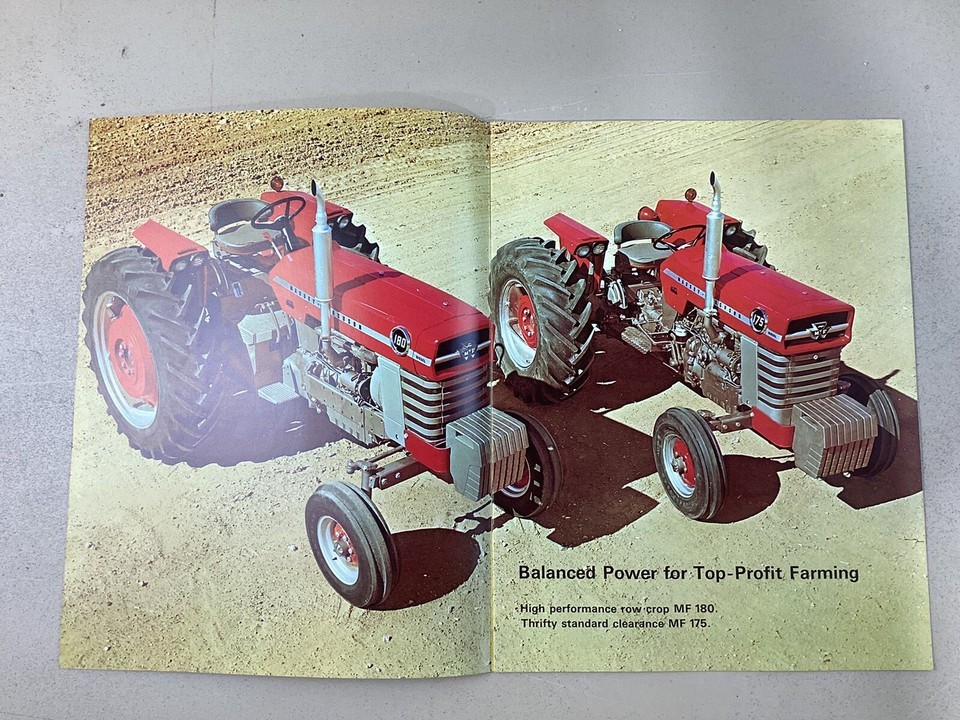 Massey Ferguson Brochure MF 175 MF 180 Tractors eBay