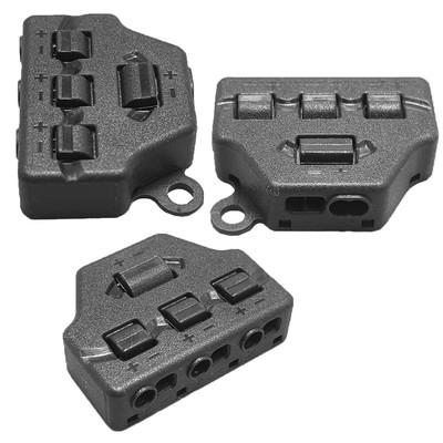 3 /6 Verteiler Ports Hub für LED Beleuchtung Terminal Block Anschluss 2 Stück