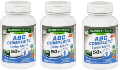 Nature's Truth ABC Complete Senior Men's 50+ Multivitamin 100 ct (3 Pack)