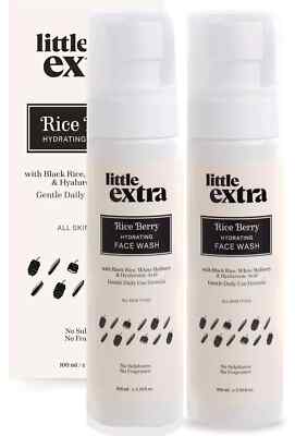 Little Extra Rice Berry Face Wash for Glowing Skin All Skin Type 100ml 2er Pack