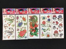 5pcs Waterproof Temporary Dragon Tattoo Sticker / Scorpion Skin Body Art St-143