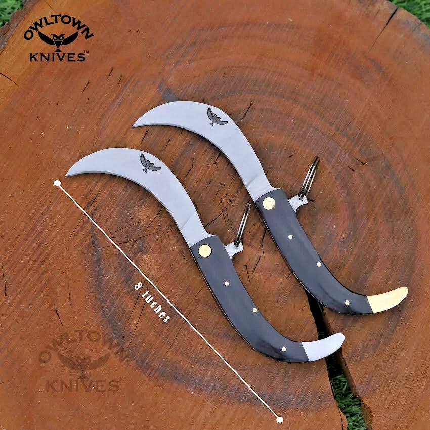 Ring Tranchete, Saca Tripas, Bull Horn Knife, D2, large sheath version free ship - Image 3 of 4