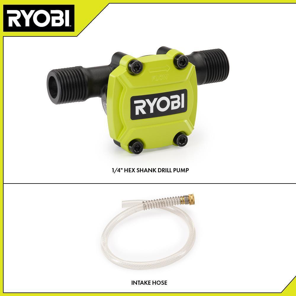 RYOBI Drill Water Transfer Pump 1/4 Hex Shank 10GPM RV Tank