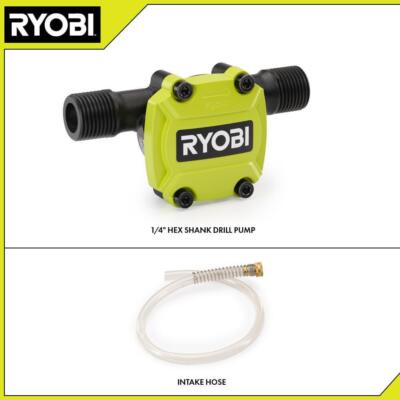 RYOBI Drill Water Transfer Pump 1/4 Hex Shank 10GPM RV Tank