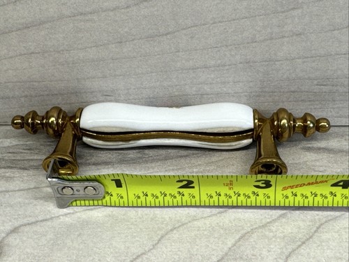 Belwith 3 In. Porcelain Floral Cabinet Pull P765-BQ Hardware Drawer Handle NEW - Picture 7 of 12