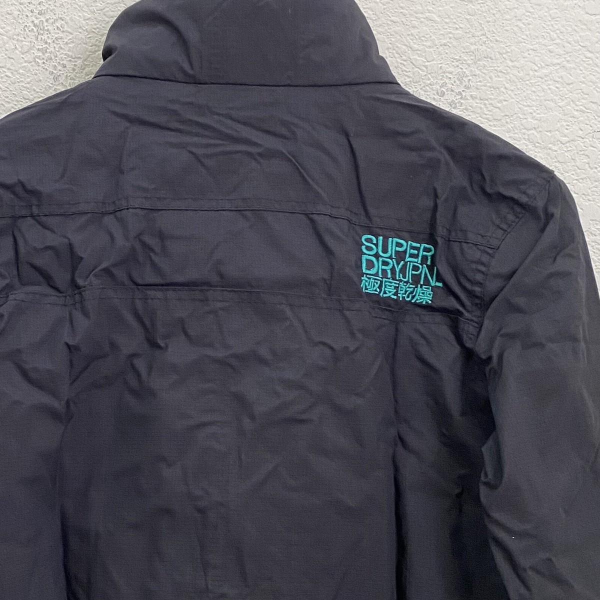 SUPERDRY Japan Multi Zip Black Teal WINDCHEATER Women's SUPERDRY Japan Multi Zip Black Teal WINDCHEATER Women's