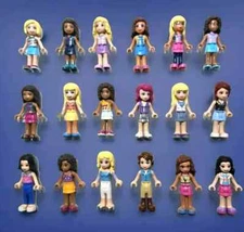 Lego FRIENDS Random Minifigure Lot - 10 Assorted Mystery Female Mini Dolls