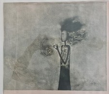 "Medea I" - Original-Lithografie von Viera Gergelova - 1970 - 7/15