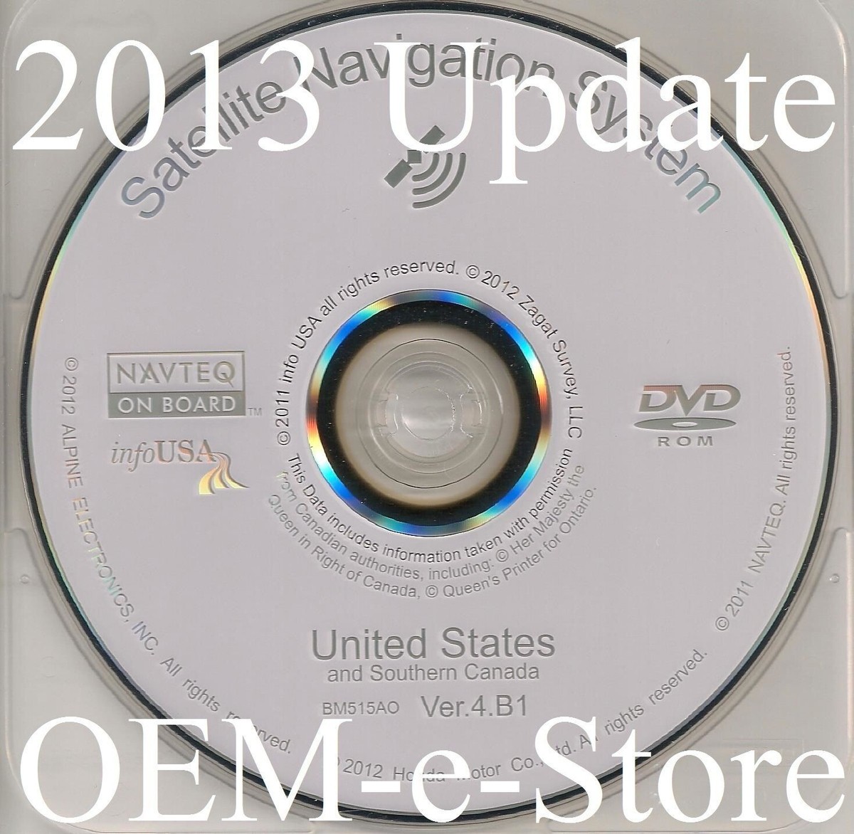 2006-2008 Acura RL MDX TSX Honda Accord GPS Navigation DVD U.S CAN