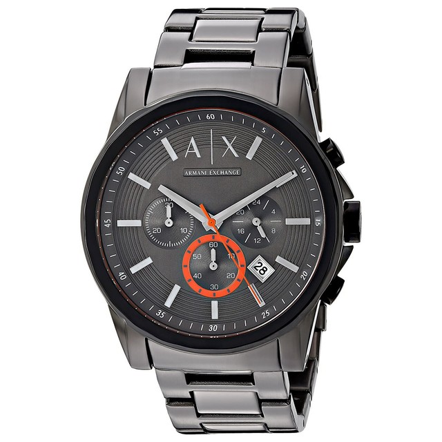 armani exchange chronograph watch instructions