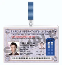 DOCTOR WHO - 10th Doctor cosplay I.D. Badge