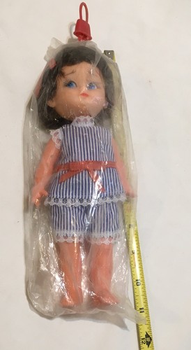 Vintage Doll Cheer Laundry Detergent Promotional Ad Brunette Blue NOS In Package - Picture 5 of 7