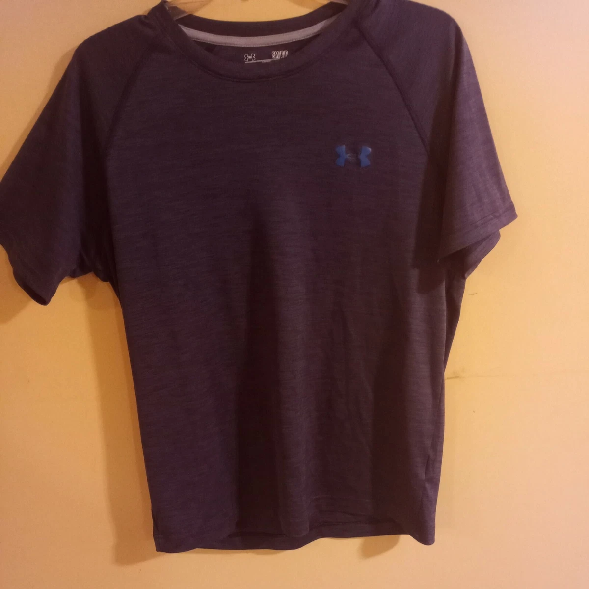Under Armour Men s HeatGear Loose Crew Neck Short Sleeve T Shirt Small Blue
