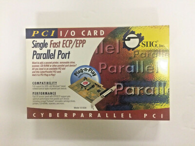 New SIIG IO1839 JJ-P00112 PCI CYBERPARALLEL I/O Card ECP/EPP Parallel Printer