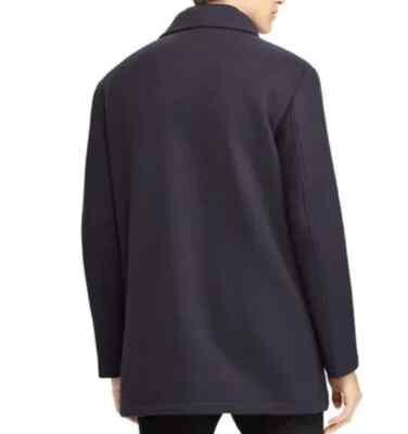 Men's Polo Ralph Lauren Melton Navy Car Coat 44R 44 R Wool