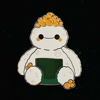 Baymax Salmon Roe Onigiri Sushi Lucky Cat Cafe Big Hero 6 Fantasy Disney Pin
