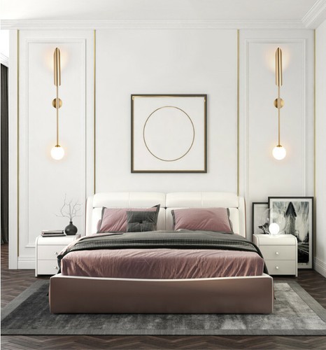 Modern Metal Wall Light Living Room Dining Room Bedroom Lighting Art Wall Lamp - Picture 7 of 14
