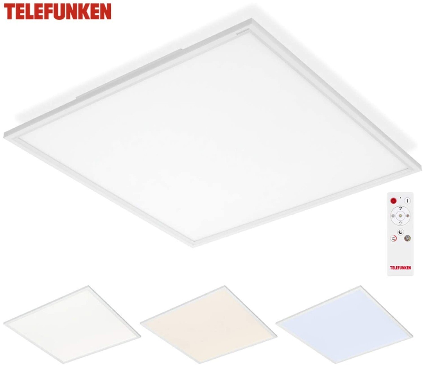 Pannello LED Professionale Telefunken 36W 3600 Lumen con Telecomando