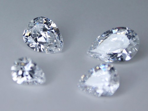 White CZ Cubic Zirconia Loose Gemstone Round Oval Octagon Marquise Heart Square - Picture 36 of 48