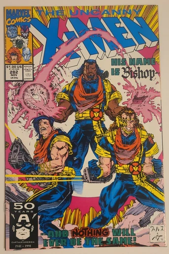 UNCANNY X-MEN #282 1ST Appearance of BISHOP @@@ Marvel Comics FREE SHIPPING !!!