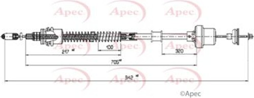 Se adapta a MG ZR 2001-2005 Rover 25 2003-2005 1.1 1.4 1.6 cable de embrague DPW UUC000040 - Imagen 2 de 2