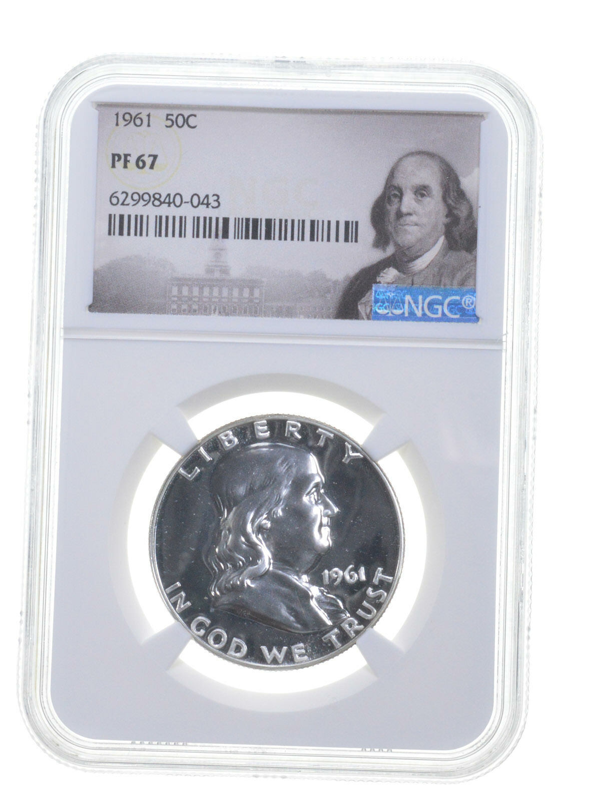SEAL Cheap super special price limited product 1961 PF67 Proof Franklin Half Dollar - White Coin Graded NGC Spo