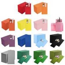 50PCS Disposable Dinner Napkins Flatware Pocket Prefolded for Wedding Party