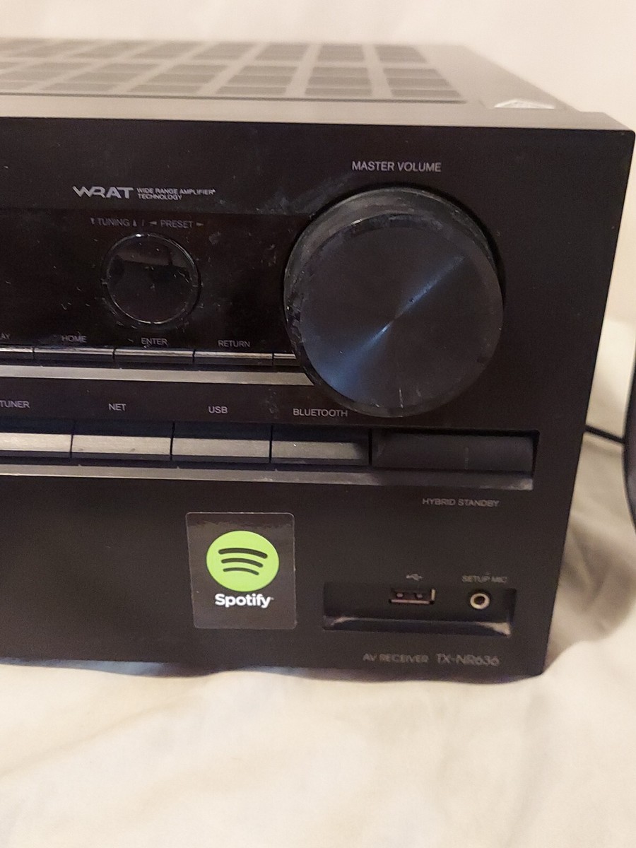 Onkyo TX-NR636 AV Receiver 7.2ch 4K Wi-Fi Bluetooth Dolby Bundle