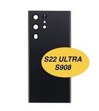 FOR Samsung S22 Ultra Back Glass Replacement with camera lens/LOGO/S908