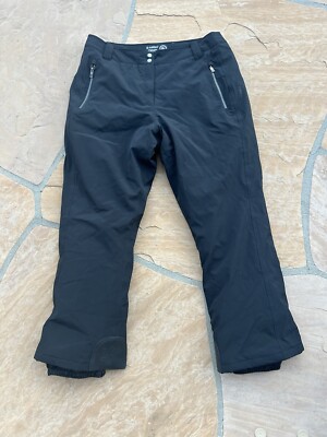 Killtec Women s Pants 16 Black Ski Lined Water Resistant Windproof BZ