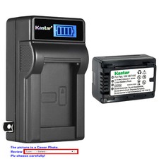 Kastar Battery LCD Wall Charger for VW-VBT190 Panasonic HC-WXF991K HC-WXF1 F991
