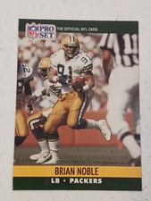 Brian Noble Green Bay Packers 1990 Pro Set Card #505