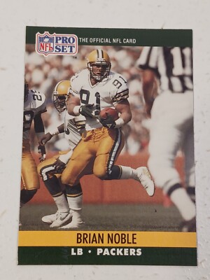 Brian Noble Green Bay Packers 1990 Pro Set Card #505