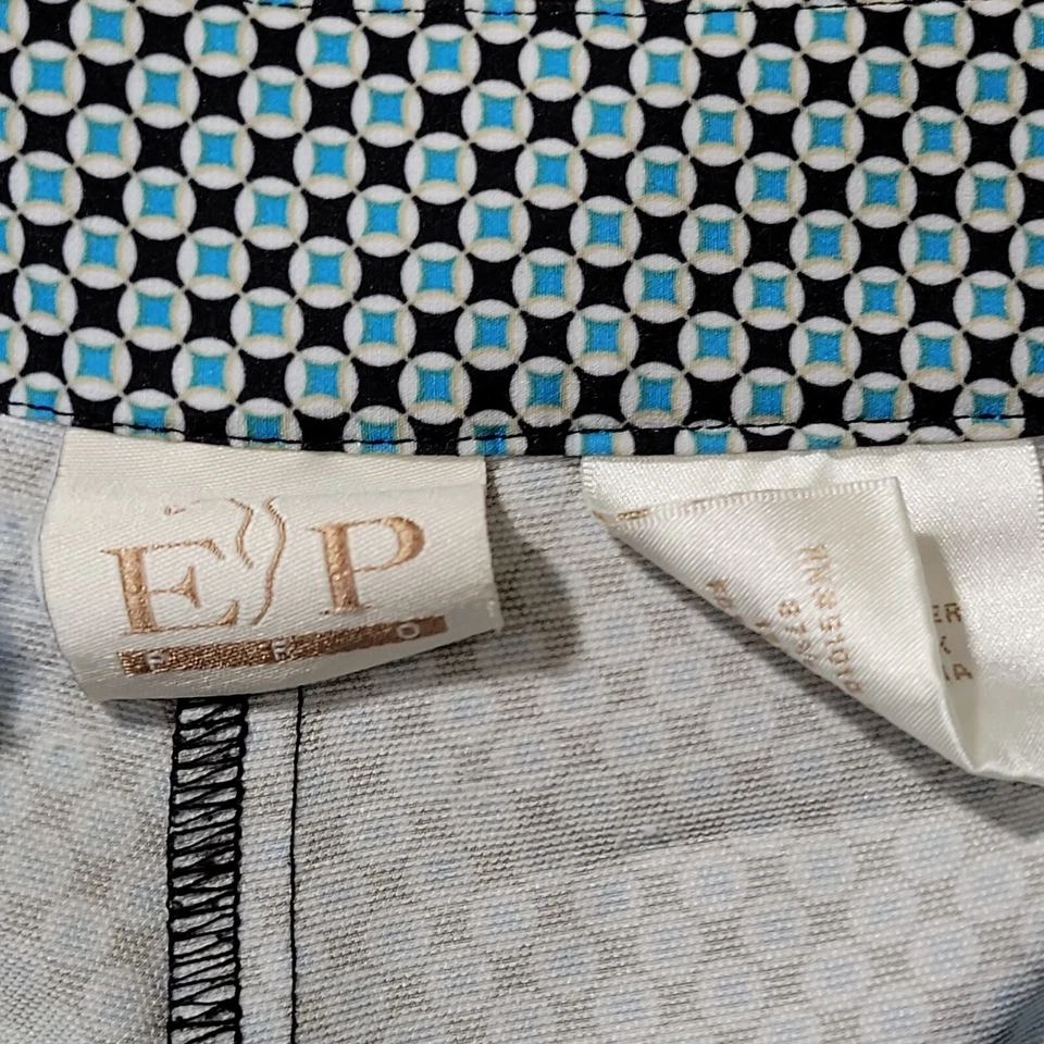 Pantalones Cortos de Golf EP Pro Para Mujer 2 Azul Frente Plano Geométrico Evan Picone Foto 4 de 4