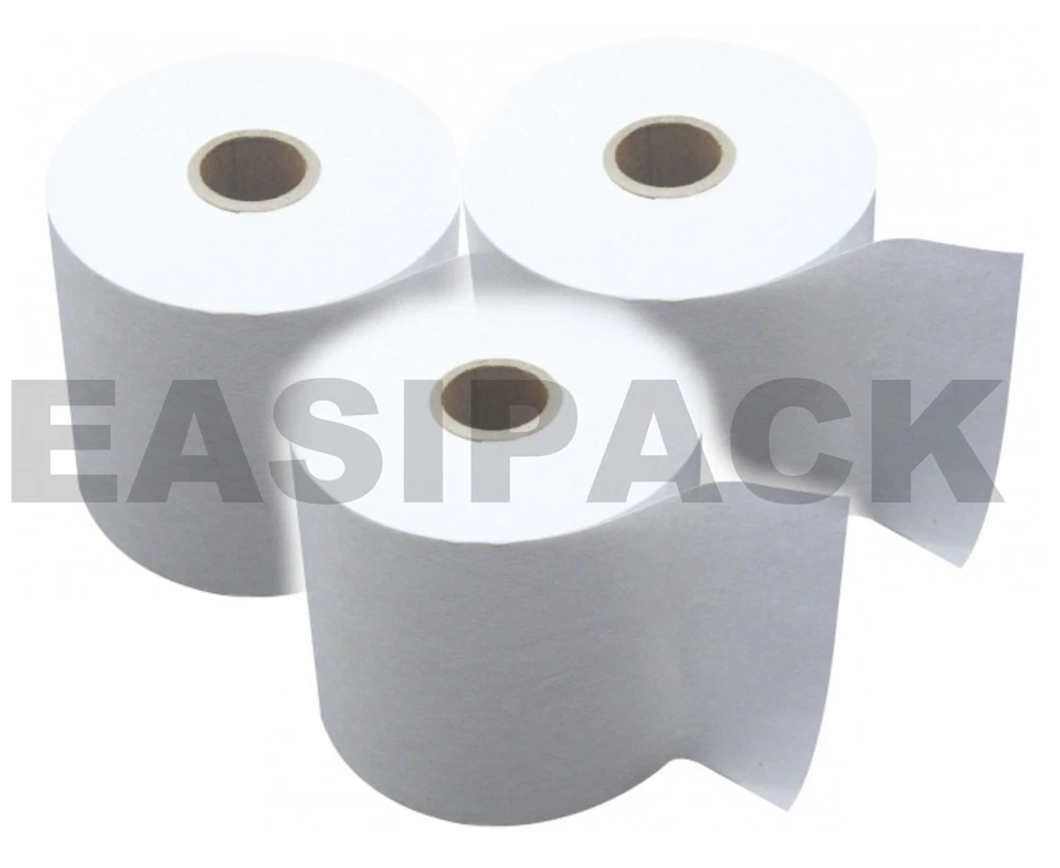 EASIPACK 10 x (57x40mm) Thermal Till Rolls Credit Card PDQ paper