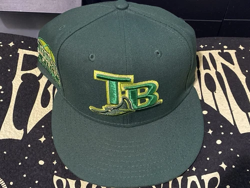 HatClub Exclusive! Croc Pack 7 3/8 Tampa Bay Rays Tropicana Field Green/TanUV